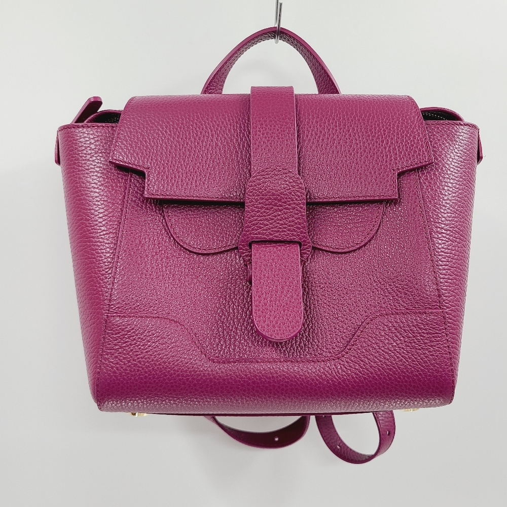 NWOT SENREVE Plum Leather Handbag